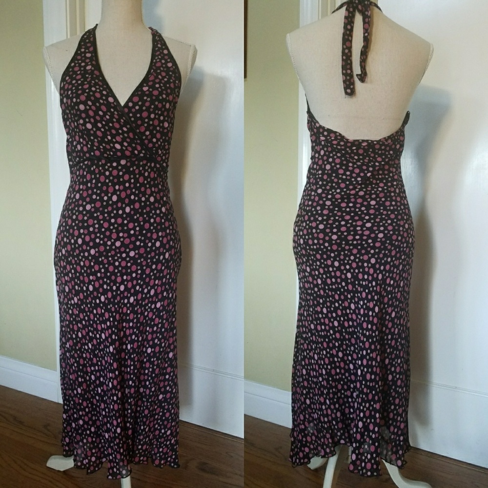 Polka Dot Halter Top Dress